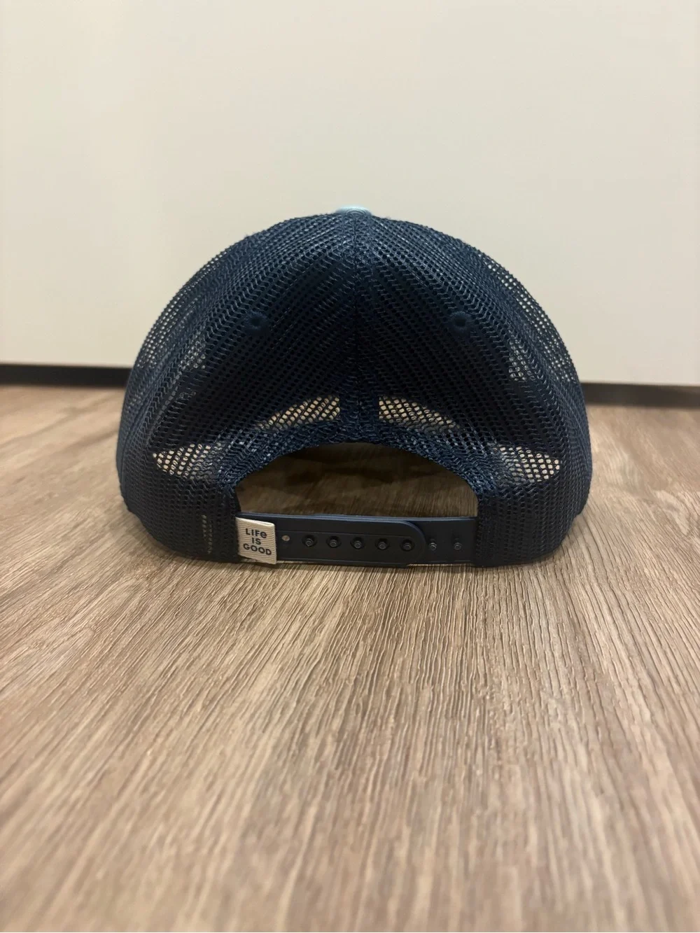 Life is Good Two-Tone Blue Trucker Hat
